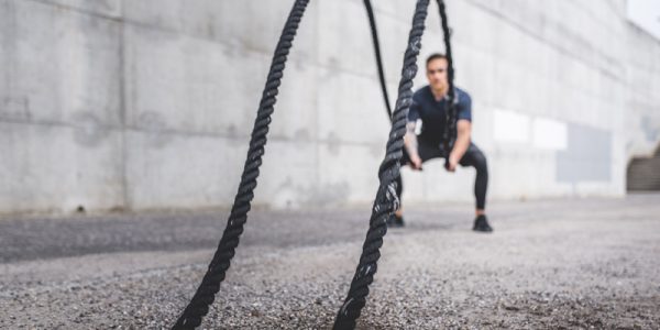 Battle ropes exercise